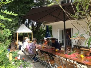 Team auf der Waldterrasse