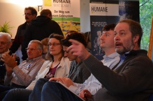 Diskussion bei der Jahresfeier