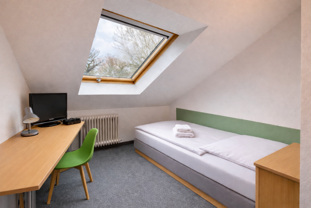 Standardzimmer im 1. Obergeschoss – Übernachtung für Seminargäste in Wuppertal