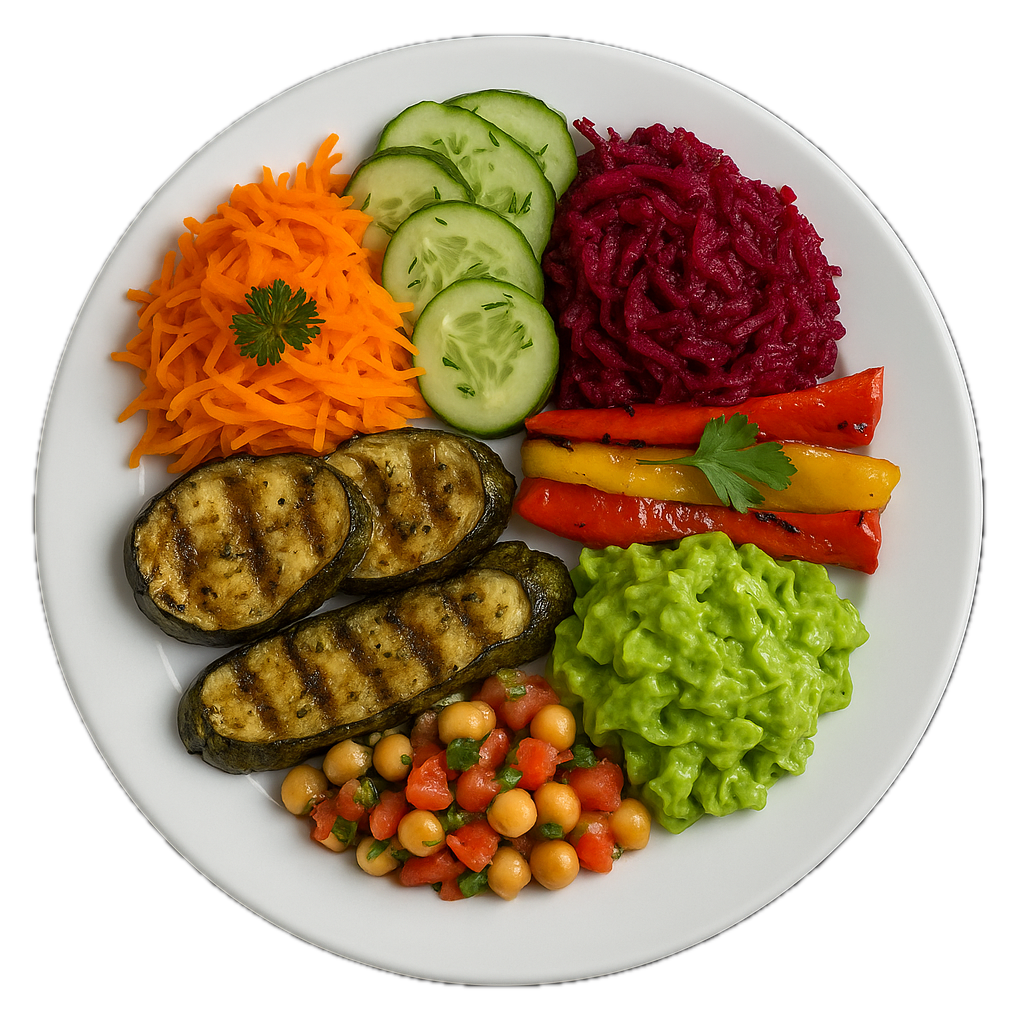 Frischer Salatteller zum Mitnehmen