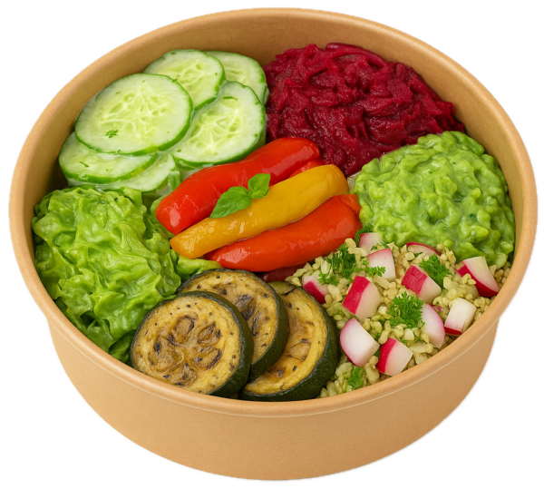 Frischer Salatteller zum Mitnehmen – Bild 3