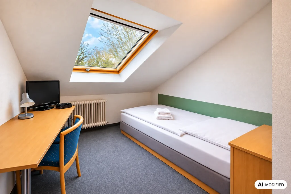 Standardzimmer im 1. Obergeschoss – Übernachtung für Seminargäste in Wuppertal